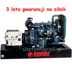 Agregat prądotwórczy trójfazowy Europower EP113TDE AVR silnik Kubota Diesel